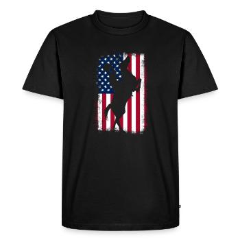 Cowboy Cowboy bottes Western cadeau - T-shirt Premium bio Homme - noir - Devant - Nico (187cm)