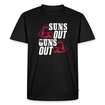 Bodybuilder Body Building Fitness Gym Gift - Men's Premium Organic T-Shirt - black - Front - Nico (187cm)