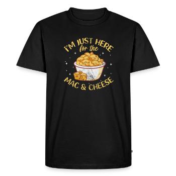Cheese - Men's Premium Organic T-Shirt - black - Front - Nico (187cm)