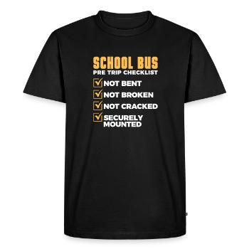Chauffeur de bus Chauffeur de bus Bus Schuhlbus cadeau - T-shirt Premium bio Homme - noir - Devant - Nico (187cm)