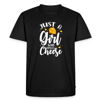Gâteau au fromage Cheesecake Cadeau alimentaire - T-shirt Premium bio Homme - noir - Devant - Nico (187cm)