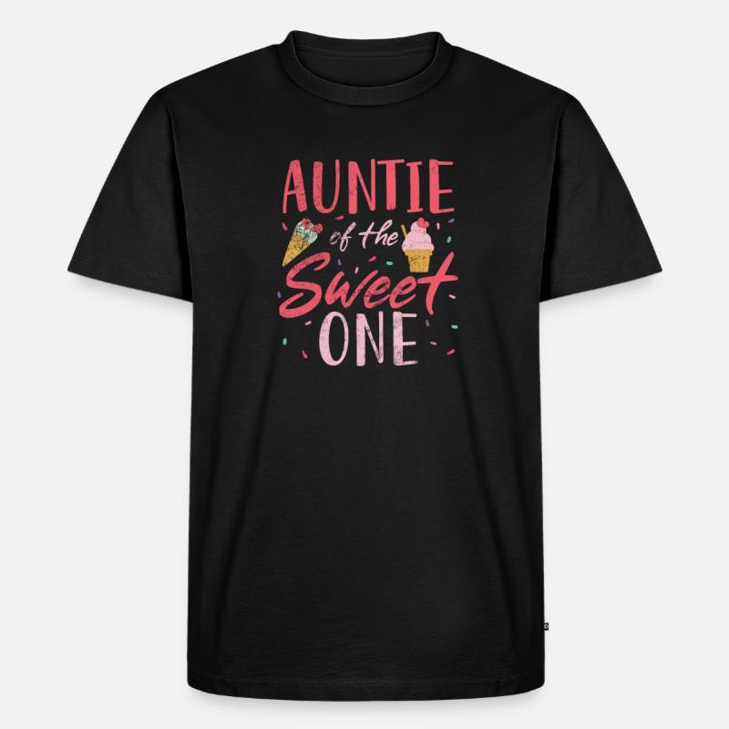 Eiscreme - Männer Premium Bio T-Shirt - Schwarz