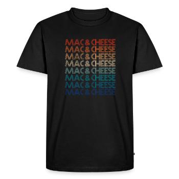 Cheese - Men's Premium Organic T-Shirt - black - Front - Nico (187cm)