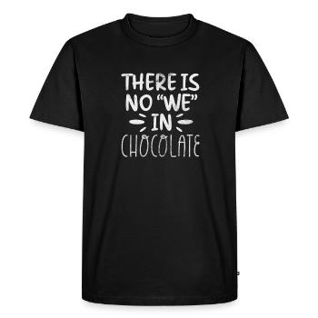 Chocolat - T-shirt Premium bio Homme - noir - Devant - Nico (187cm)