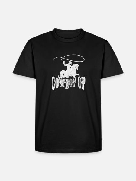 Cow-boy - T-shirt Premium bio Homme - noir