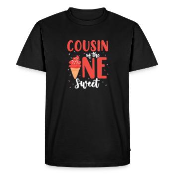 Crème glacée Crème glacée Crème glacée Cadeau d’été - T-shirt Premium bio Homme - noir - Devant - Nico (187cm)