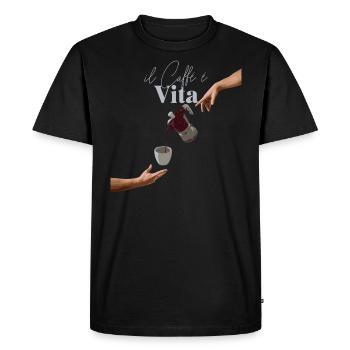 Il Caffe e Vita - T-shirt Premium bio Homme - noir - Devant - Nico (187cm)