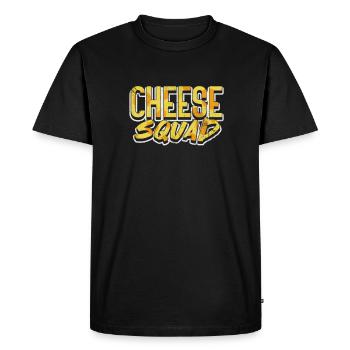 Cheese - Men's Premium Organic T-Shirt - black - Front - Nico (187cm)