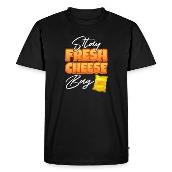 Gâteau au fromage Cheesecake Cadeau alimentaire - T-shirt Premium bio Homme - noir - Devant - Nico (187cm)