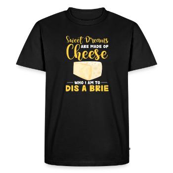Gâteau au fromage Cheesecake Cadeau alimentaire - T-shirt Premium bio Homme - noir - Devant - Nico (187cm)
