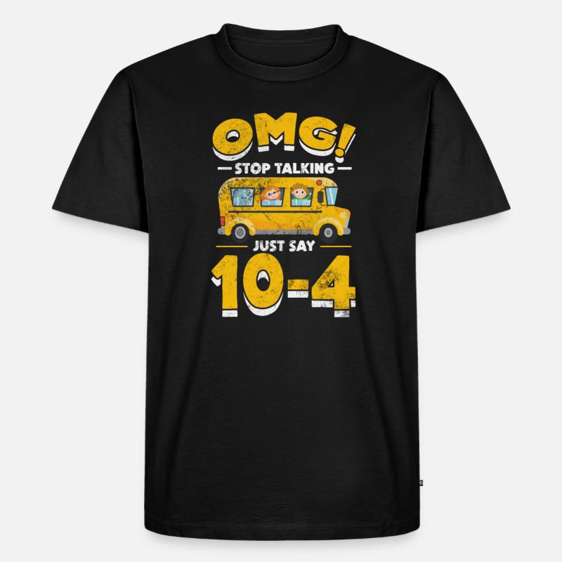 Busfahrer - Männer Premium Bio T-Shirt - Schwarz
