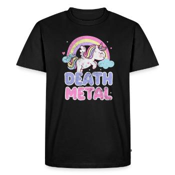 Death metal (death metal) - T-shirt Premium bio Homme - noir - Devant - Nico (187cm)