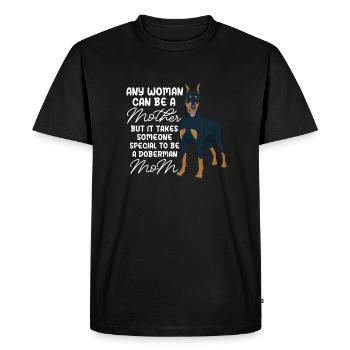 Doberman Dog Dogs Pet Gift - Men's Premium Organic T-Shirt - black - Front - Nico (187cm)