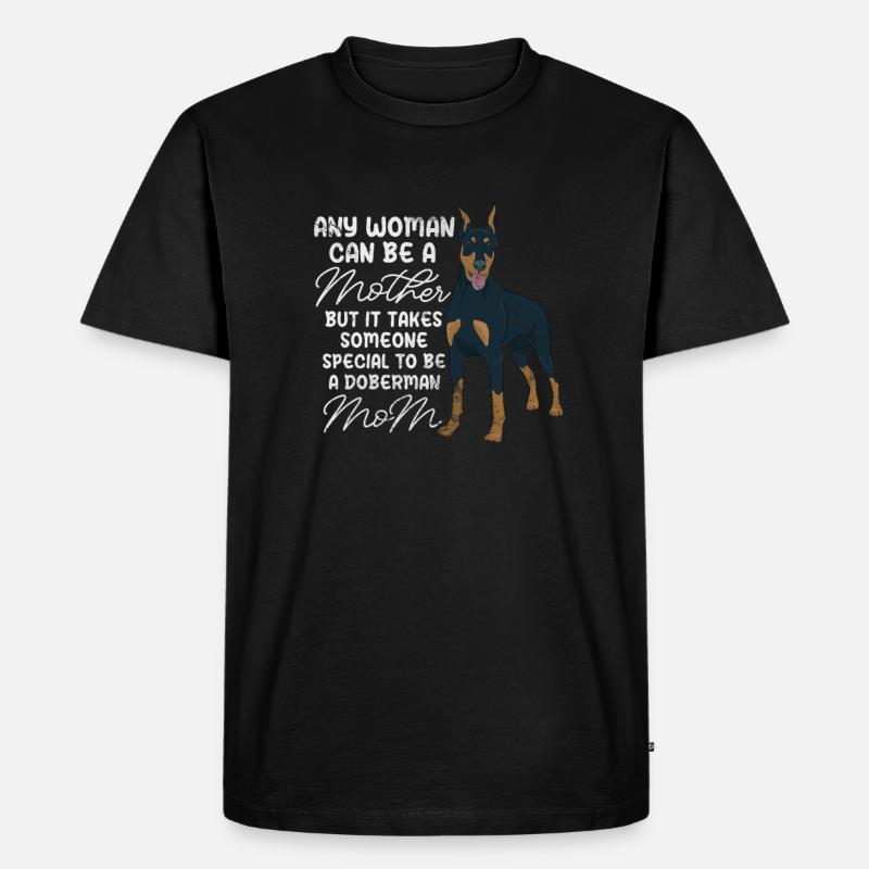 Dobermann - Männer Premium Bio T-Shirt - Schwarz