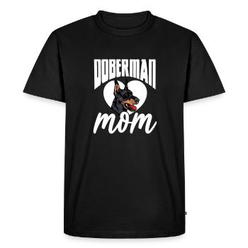 Doberman Dog Dogs Pet Gift - Men's Premium Organic T-Shirt - black - Front - Nico (187cm)