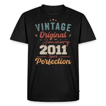 January 2011 Legend for 13 years - Men's Premium Organic T-Shirt - black - Front - Nico (187cm)
