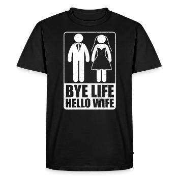 Bachelor Bachelor Party - Men's Premium Organic T-Shirt - black - Front - Nico (187cm)