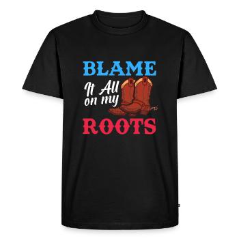 Cadeau de musique country country music - T-shirt Premium bio Homme - noir - Devant - Nico (187cm)