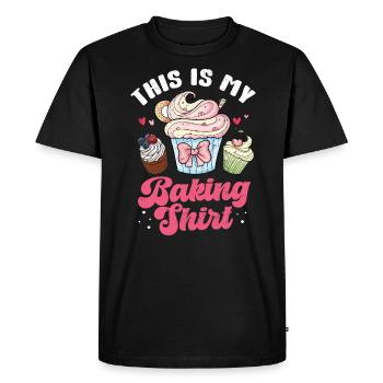 Cupcake - T-shirt Premium bio Homme - noir - Devant - Nico (187cm)