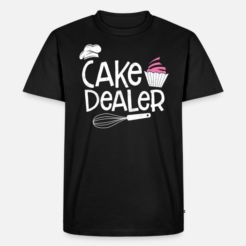 Cupcake - Männer Premium Bio T-Shirt - Schwarz