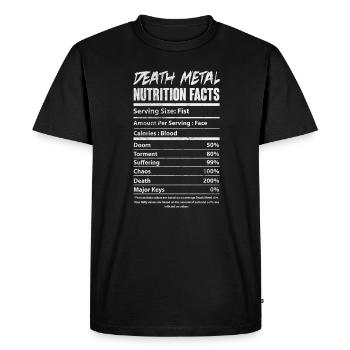 Death metal (death metal) - T-shirt Premium bio Homme - noir - Devant - Nico (187cm)