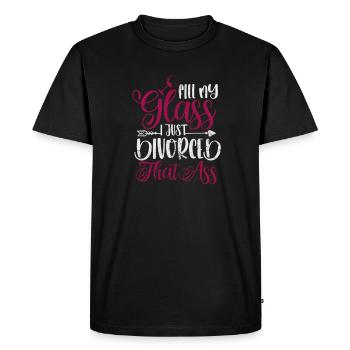 Divorce - T-shirt Premium bio Homme - noir - Devant - Nico (187cm)