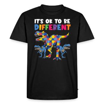 Autisme - T-shirt Premium bio Homme - noir - Devant - Nico (187cm)