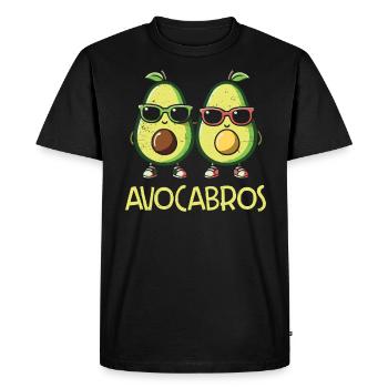 Avocat - T-shirt Premium bio Homme - noir - Devant - Nico (187cm)