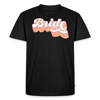 Vieille fille - T-shirt Premium bio Homme - noir - Devant - Nico (187cm)