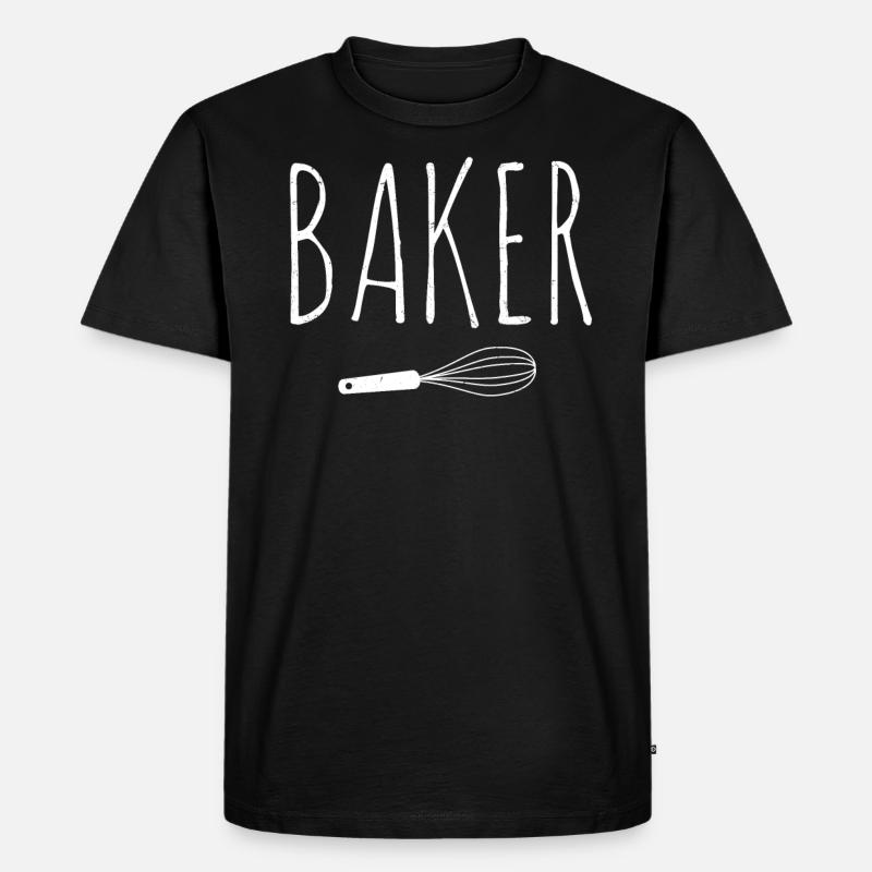 Bäcker - Männer Premium Bio T-Shirt - Schwarz