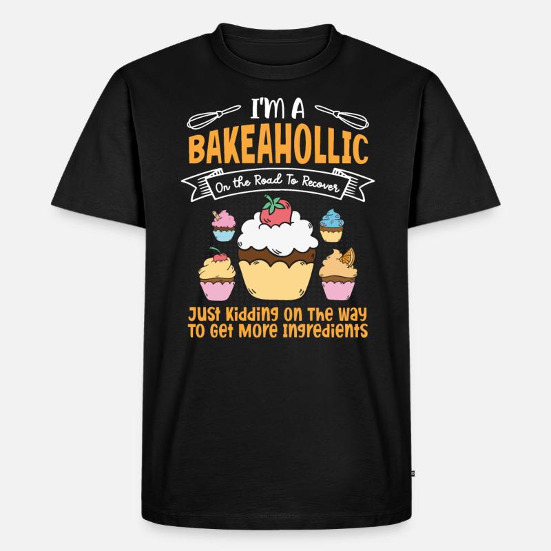 Bäcker Bäckerein Backwaren Backen Geschenk - Männer Premium Bio T-Shirt - Schwarz