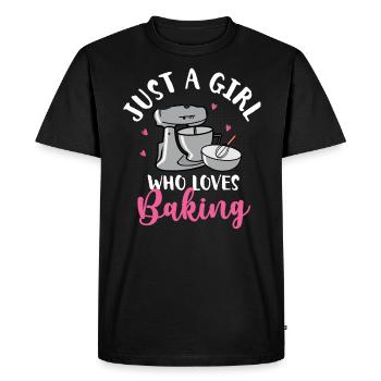 Cupcake Muffin pâtisserie cadeau - T-shirt Premium bio Homme - noir - Devant - Nico (187cm)