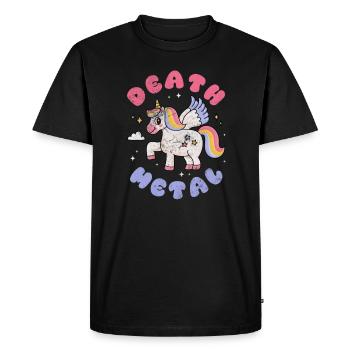 Death metal (death metal) - T-shirt Premium bio Homme - noir - Devant - Nico (187cm)