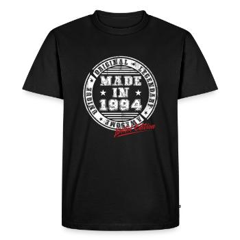 Retro Patch Vintage 1994 Birthday Gift - Men's Premium Organic T-Shirt - black - Front - Nico (187cm)