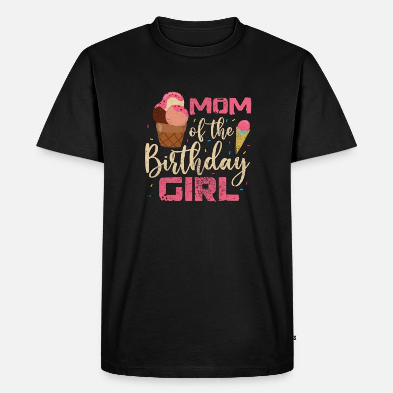 Eiscreme - Männer Premium Bio T-Shirt - Schwarz
