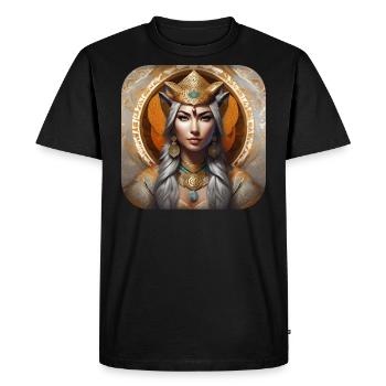 Chaman animal mystique - T-shirt Premium bio Homme - noir - Devant - Nico (187cm)