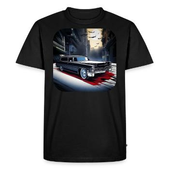 Cool Vintage Hearse - Men's Premium Organic T-Shirt - black - Front - Nico (187cm)