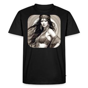 Beauté mystique - T-shirt Premium bio Homme - noir - Devant - Nico (187cm)