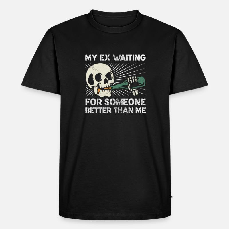 Scheidung - Männer Premium Bio T-Shirt - Schwarz