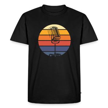 Chanteur chanteur chanteur musicien cadeau - T-shirt Premium bio Homme - noir - Devant - Nico (187cm)