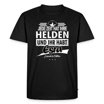 Every era has its heroes You have Ezra - Men's Premium Organic T-Shirt - black - Front - Nico (187cm)