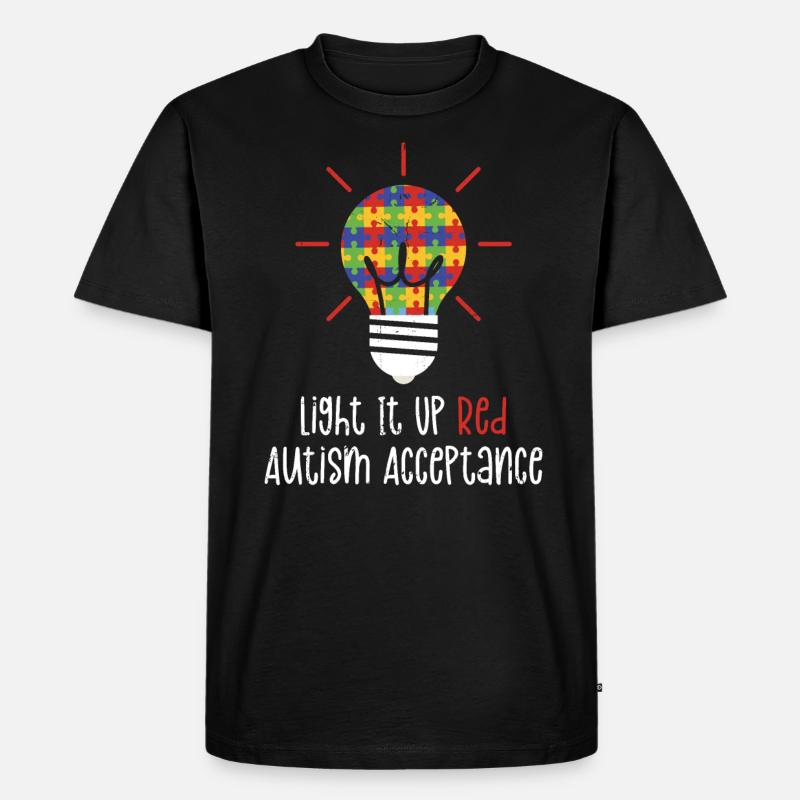 Autismus - Männer Premium Bio T-Shirt - Schwarz