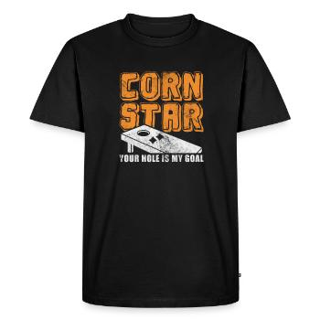 Cornhole - T-shirt Premium bio Homme - noir - Devant - Nico (187cm)