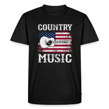 Pays - T-shirt Premium bio Homme - noir - Devant - Nico (187cm)