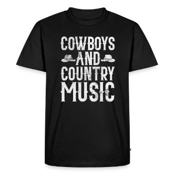 Pays - T-shirt Premium bio Homme - noir - Devant - Nico (187cm)