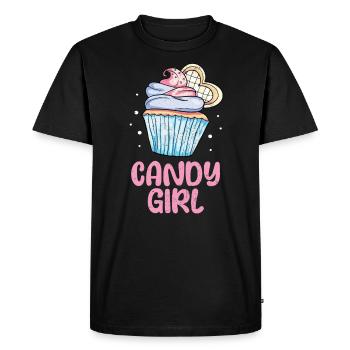 Cupcake - T-shirt Premium bio Homme - noir - Devant - Nico (187cm)