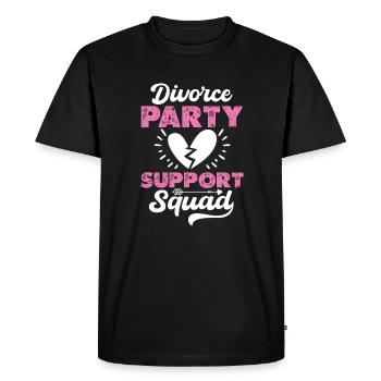 Divorce Separation End Relationship Gift - Men's Premium Organic T-Shirt - black - Front - Nico (187cm)