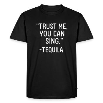 Chanteur chanteur chanteur musicien cadeau - T-shirt Premium bio Homme - noir - Devant - Nico (187cm)