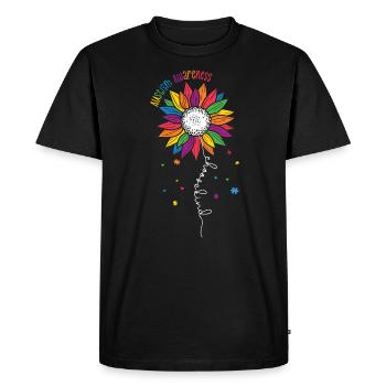 Autismus Awareness Day Autist Geschenk - Männer Premium Bio T-Shirt - Schwarz - Vorne - Nico (187cm)