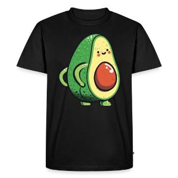Avocat - T-shirt Premium bio Homme - noir - Devant - Nico (187cm)